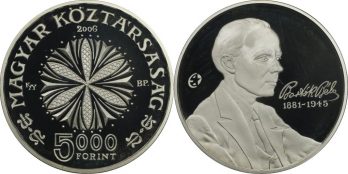 Ουγγαρία Ασημένιο Proof 5000 Forint 2006  Béla Bartók
