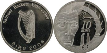 Ιρλανδία 10 euro 2006 ασημένιο Proof Samuel Beckett