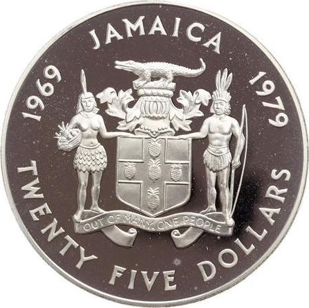 JAMAIKA-25-Dollars-CHARLES-Prince-of-Wales-1979-PROOF JAMAIKA-25-Dollars-CHARLES-Prince-of-Wales-1979-PROOF