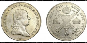 Austrian Netherlands Silver Kronenthaler 1791 H Guenzburg mint KM#42