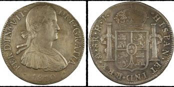 MEXICO 8 Reales 1810-Mo HJ Mexico City Mint Ferdinand VII