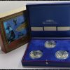 France-Monnaie-De-Paris-3-x-1-1/2-Euro-2005-Silver-Proof-Jules-Verne-Series-Box-&-COA-Rare-midas-collectibles