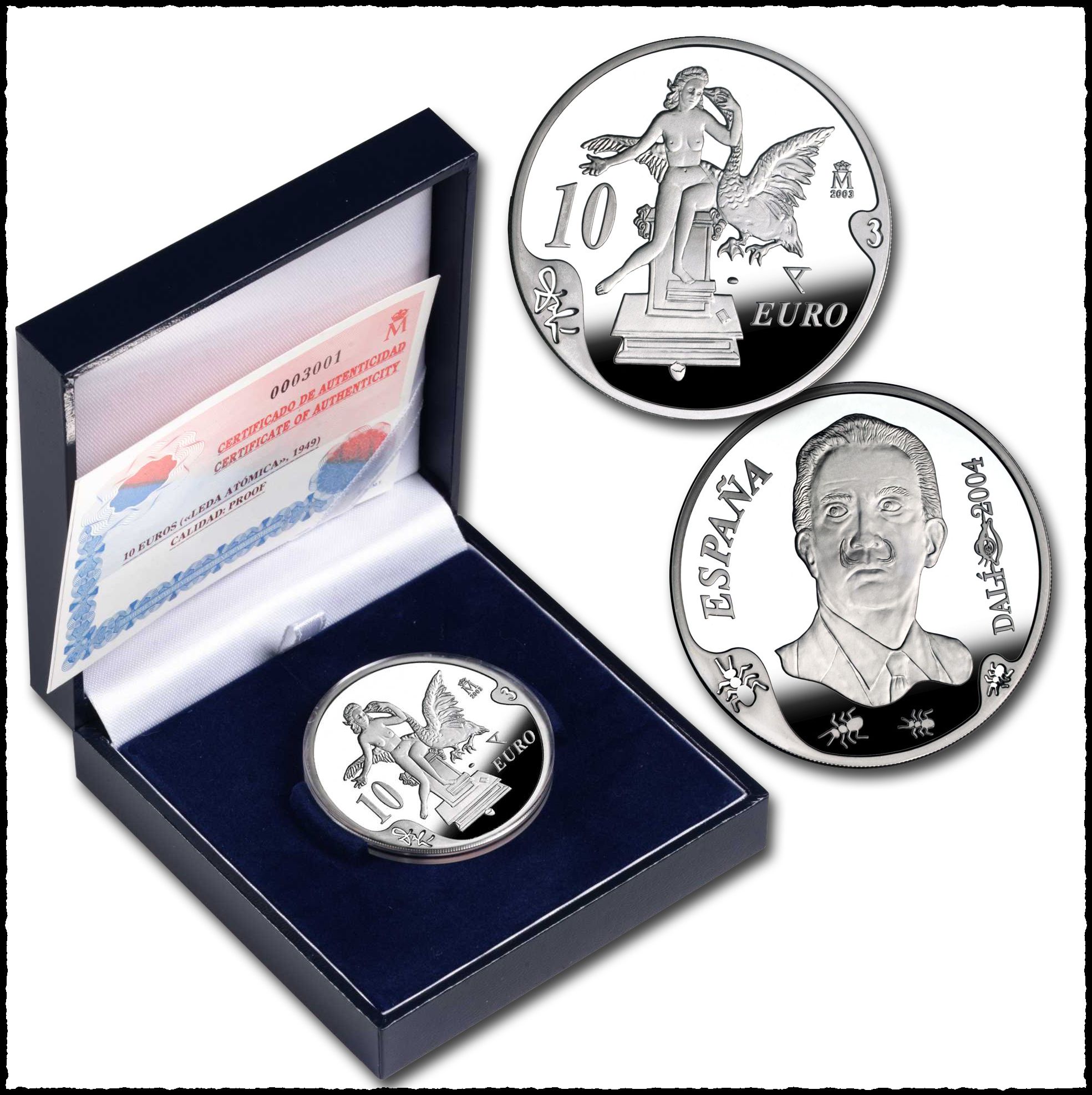 8reales_plata_Leda Spain-10-euro-2004-Silver-Proof-Salvador-Dali-Leda-Atomica-1949-commemorative-midas-collectibles
