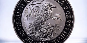 Australia 2 Dollars 1992 Kookaburra proof 2 Ounces Silver  in Capsule