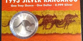 1993 Australia Kangaroo $1 Silver 1oz Coin Mint Pack 1st Year Issued