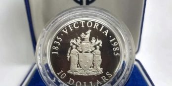 Australia 1985 Silver 10 Dollar Proof Coin – State Series Victoria