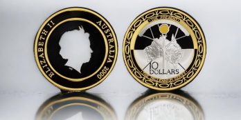 Australian Gold plated proof Silver 10 Dollars “Millennium” 2000 KM#511