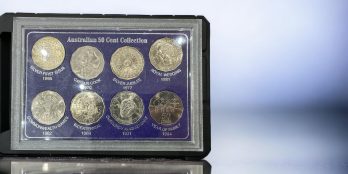 Australian 50 cent collection Brilliant Uncirculated with  silver