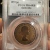 Australia-1957-Y-(p)-1 -Matte-Penny-PCGS-PR64-RB-midas-collectibles