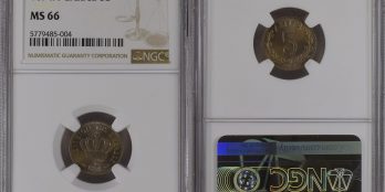 Greece 5 Lepta 1894 A NGC MS66 Lustrus & Top population